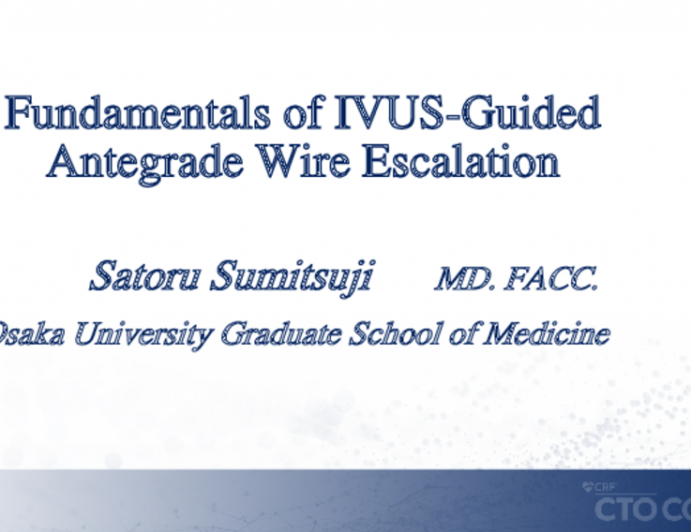 Fundamentals of IVUS-Guided Antegrade Wire Escalation