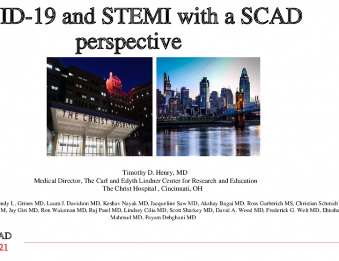 COVID-19 and STEMI with a SCAD perspective
