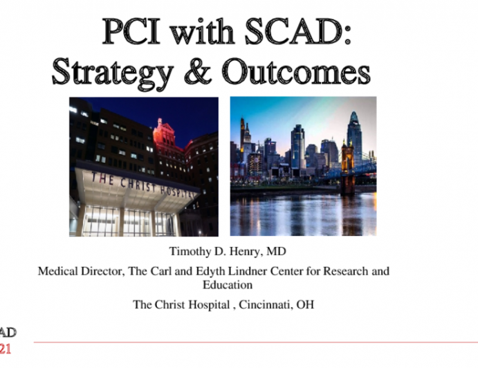 PCI with SCAD: Strategy & Outcomes