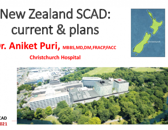New Zealand SCAD: current & plans