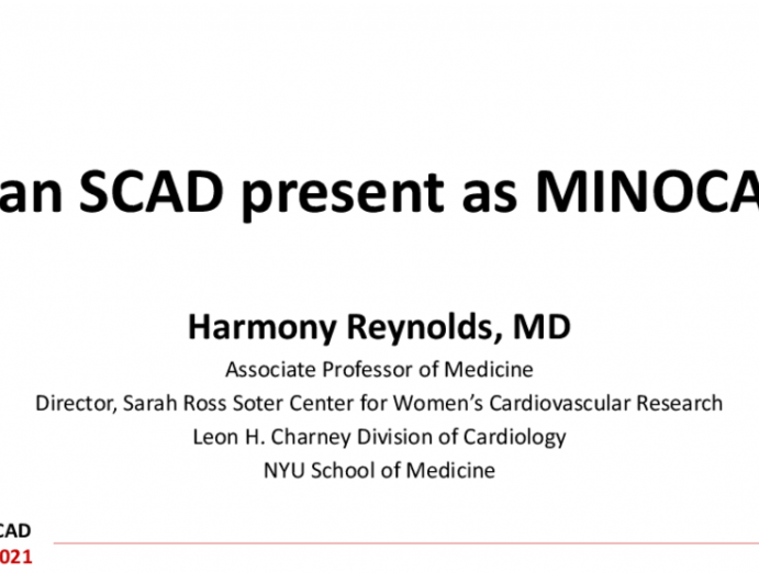 Can SCAD present as MINOCA?