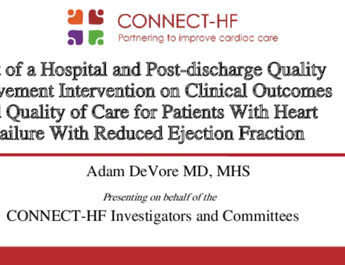 Effect of a Hospital and Post-discharge Quality Improvement Intervention on Clinical Outcomes and Quality of Care for Patients With Heart Failure With Reduced Ejection Fraction