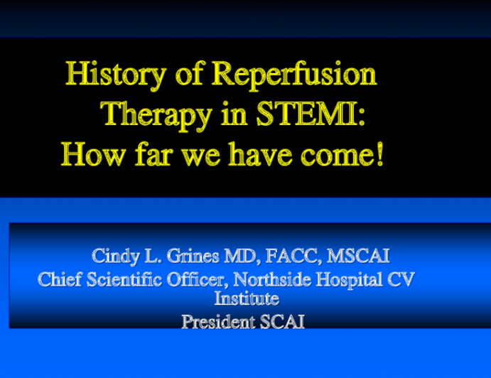 History of Reperfusion Therapy in STEMI: How far we have come!