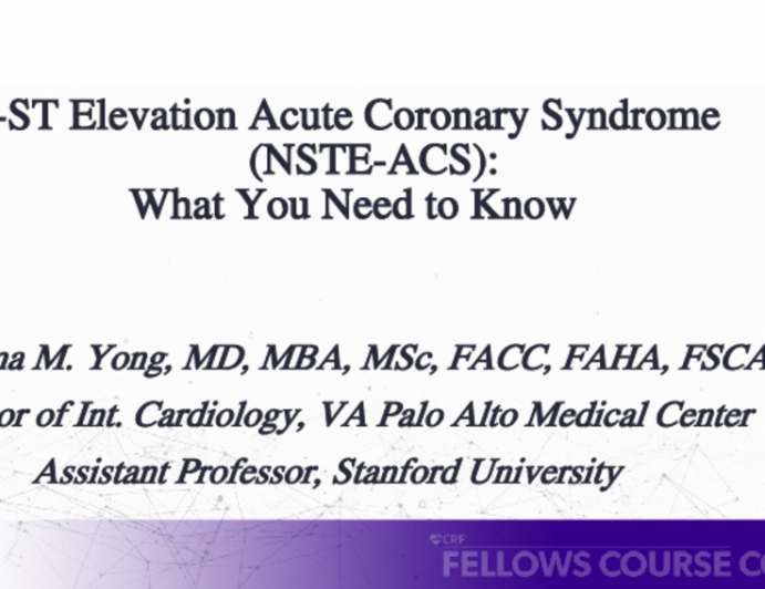 Non-ST Elevation Acute Coronary Syndrome(NSTE-ACS): What You Need to Know