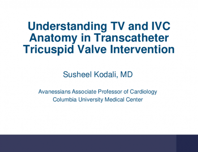 Understanding TV and IVC Anatomy in TTVR