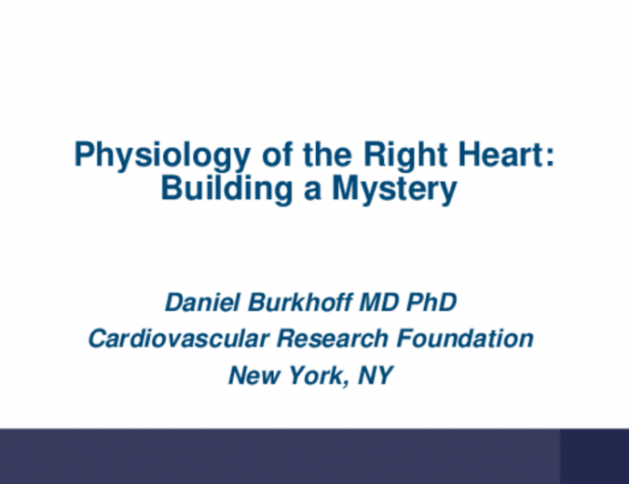 Physiology of the Right Heart: Building a Mystery