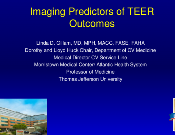 Imaging Predictors of TEER Outcomes