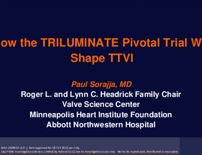 How the TRILUMINATE Pivotal Trial will shape TTVI