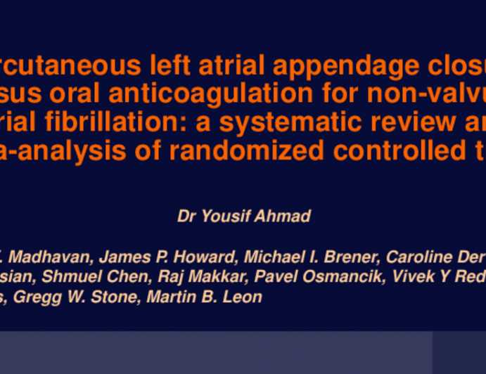 Percutaneous Left Atrial Appendage Closure Versus Oral Anticoagulation for Non-Valvular Atrial Fibrillation: A Systematic Review and Meta-Analysis of Randomized Controlled Trials