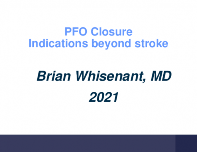 PFO Closure in Non-Stroke Patients