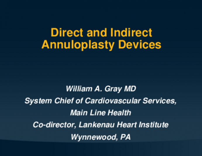 Direct and Indirect Annuloplasty Devices