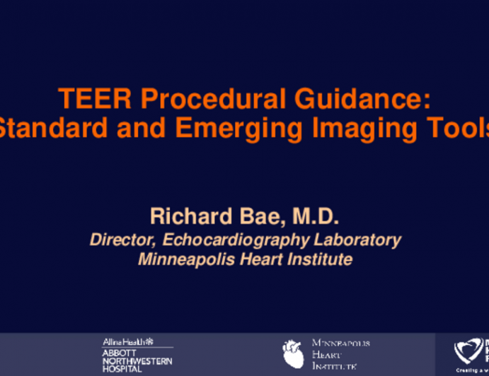 TEER Procedural Guidance: Standard and Emerging Imaging Tools