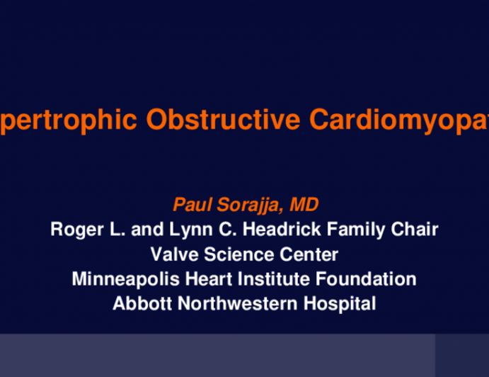 Hypertrophic Obstructive Cardiomyopathy