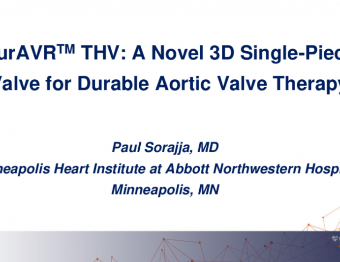 A Novel Single Piece 3D TAVR With AntiCa+2 Treatment (Anteris)