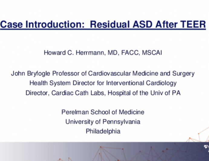 Case Introduction: Residual ASD After TEER