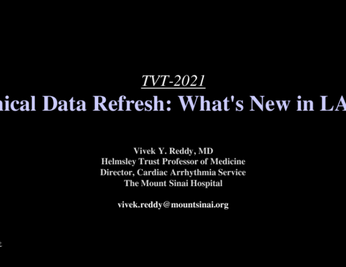 Clinical Data Refresh: What's New in LAAO