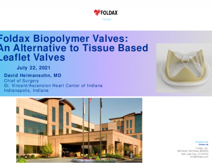 Addressing Limitations of Tissue-Based Leaflets: A Promising Polymeric Alternative (Foldax)