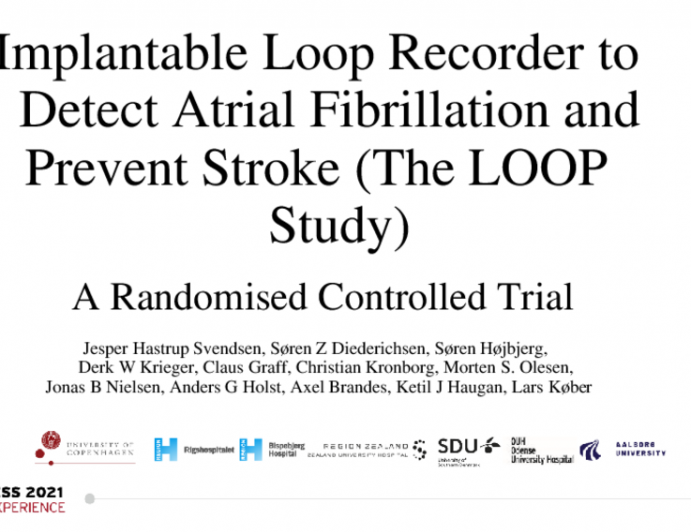 Implantable Loop Recorder to Detect Atrial Fibrillation and Prevent Stroke (The LOOP Study): A Randomised Controlled Trial