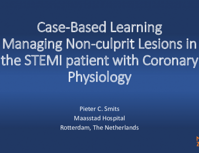Case-Based Learning: Managing Non-culprit Lesions in the STEMI Patient With Coronary Physiology