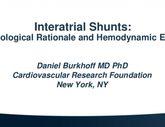 Interatrial Shunts:  Physiological Rationale and Hemodynamic Effects