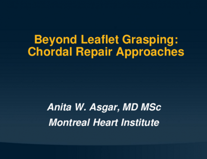 Chordal Repair Approaches (Harpoon, Pipeline, Chordart, Neochord, CardioMech)