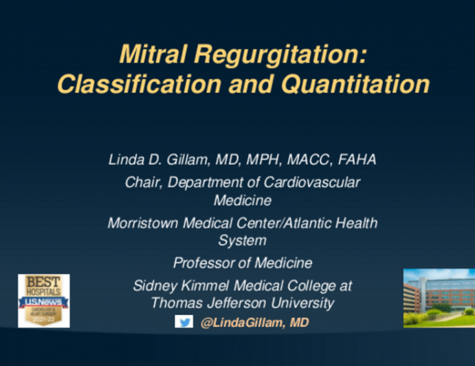 Classification and Quantification of Mitral Regurgitation