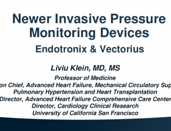 Newer Invasive Pressure Monitoring Devices