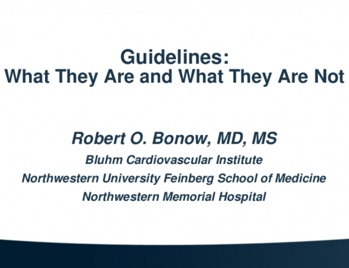 Guidelines – What They Are And What They Are Not