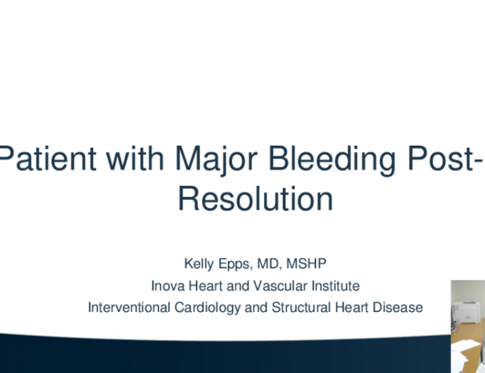Case #2 Resolution: A Patient With Major Bleeding Post-PCI