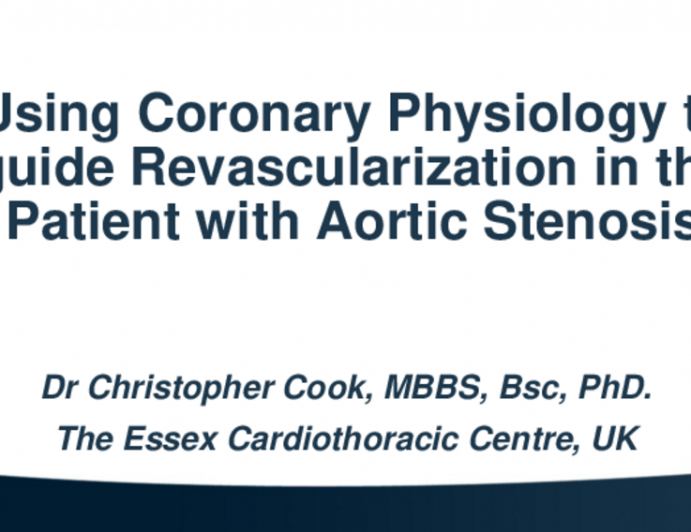 Case-Based Learning: Using Coronary Physiology to Guide Revascularization in the Patient With Aortic Stenosis
