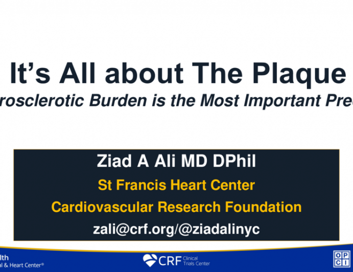 Debate: It’s All About the Plaque – Atherosclerotic Burden Is the Most Important Predictor!