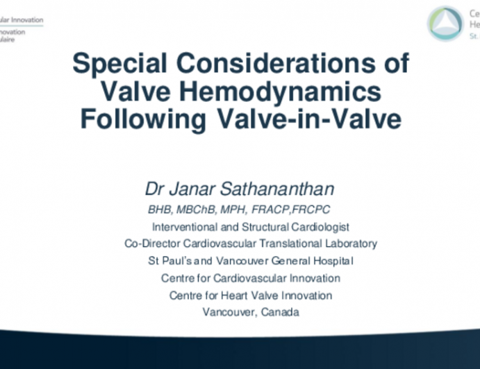 Special Considerations of Valve Hemodynamics and Prosthesis-Patient Mismatch Following Valve-in-Valve