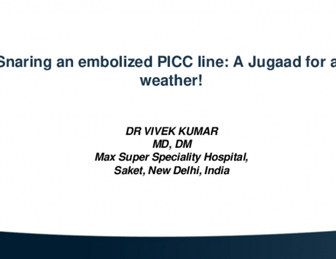 TCT 679: Snaring an Embolized PICC Line: A Jugaad for All Weather!