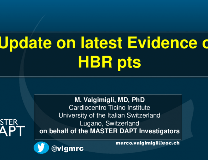 Latest HBR Clinical Evidence
