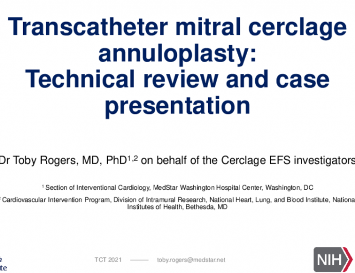 Transcatheter Mitral Cerclage Annuloplasty for Functional Mitral Regurgitation: Technology Review and Case Presentations