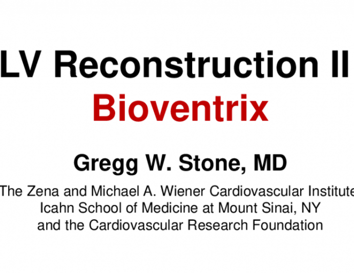 LV Reconstruction II:  Bioventrix