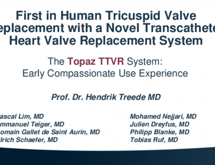 Tricuspid Valve Replacement With a Novel Transcatheter Heart Valve Replacement System: Early Human Clinical Experience (TRiCares)