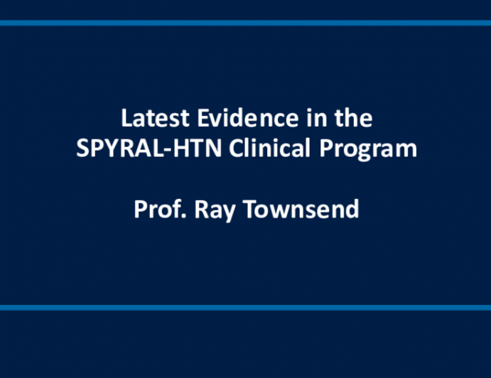 Latest Evidence in the SPYRAL-HTN Clinical Program