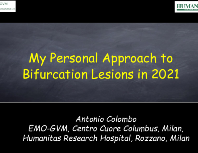 My Personal Approach to Bifurcation Lesions in 2021