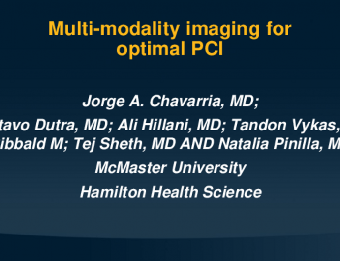 TCT 632: Multi-modality imaging for Complex PCI
