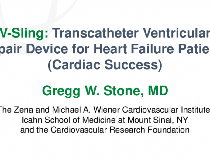 V-Sling: Transcatheter Ventricular Repair Devices for Heart Failure Patients (Cardiac Success)