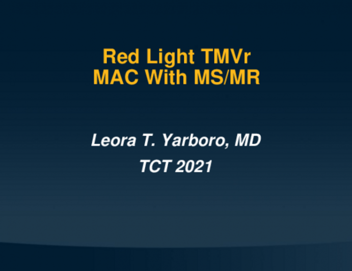 Case 4: Red Light TMVr – MAC With MS/MR