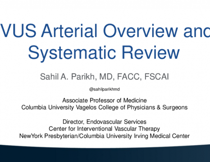 IVUS Arterial Overview and Systematic Review