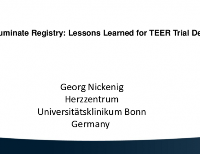 Triluminate Registry: Lessons Learned for TEER Trial Design