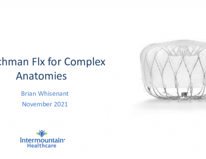 Closing Complex Anatomies LAAO Devices