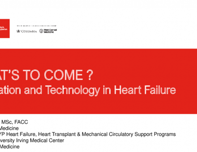 What’s to Come? Innovation and Technology in Heart Failure