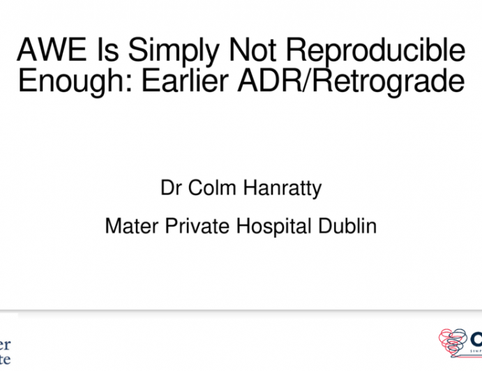 AWE Is Simply Not Reproducible Enough: Earlier ADR/Retrograde
