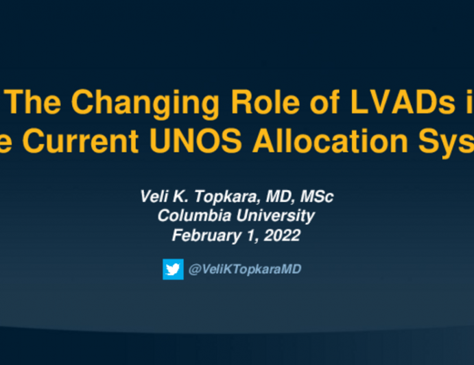 The Changing Role of LVADs Within the Current UNOS Allocation System -- Regionality