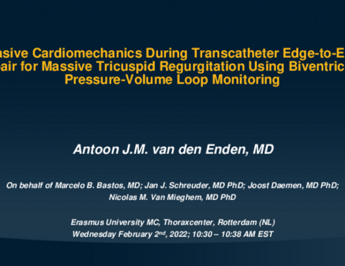Invasive Cardiomechanics During Transcatheter Edge-to-Edge Repair for Massive Tricuspid Regurgitation Using Biventricular Pressure-Volume Loop Monitoring