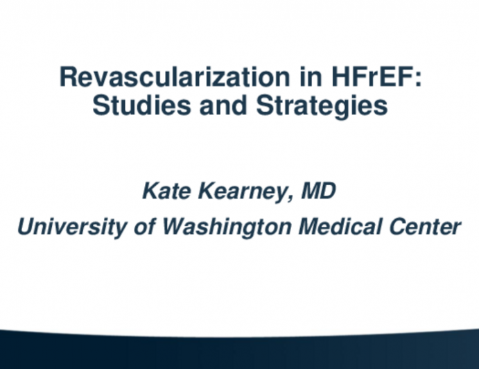 Evidence for Revascularization in HFrEF Patients